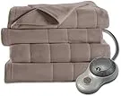 Sunbeam quilted fleece heated blanket