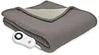 Serta heated microfleece and sherpa blanket