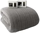 Biddeford heated microplush blanket in grey