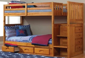 Mission Twin Over Bunk Bed