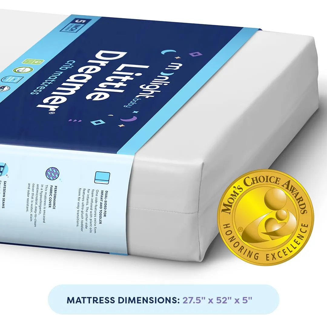 Moonlight Slumber Little Dreamer dual-firmness crib mattress