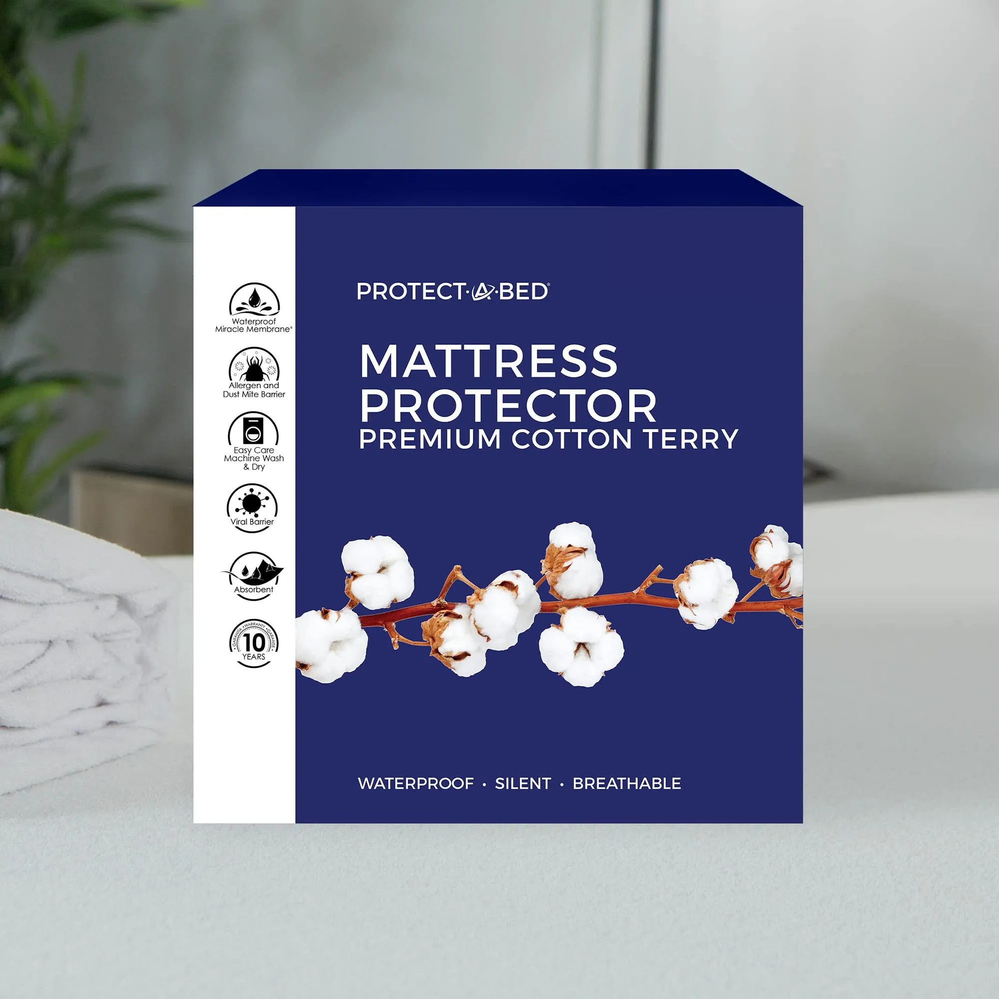 Protect-A-Bed premium waterproof mattress protector in California king size