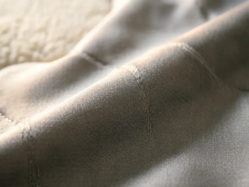 Close-up detail of the Helix Midnight Luxe TENCEL cover showing the premium silky texture and breathable weave pattern