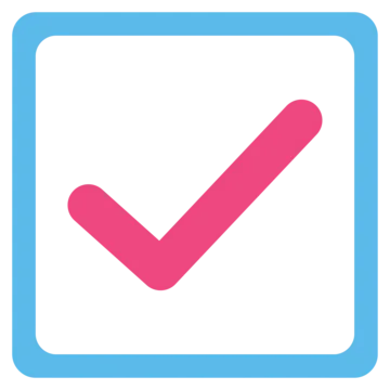 Check mark icon indicating an advantage