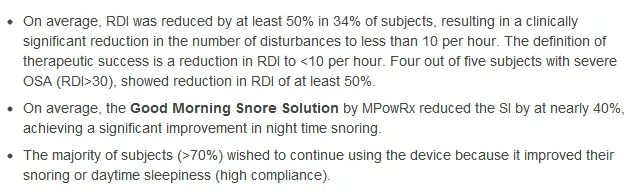 mouthpiece for snoring