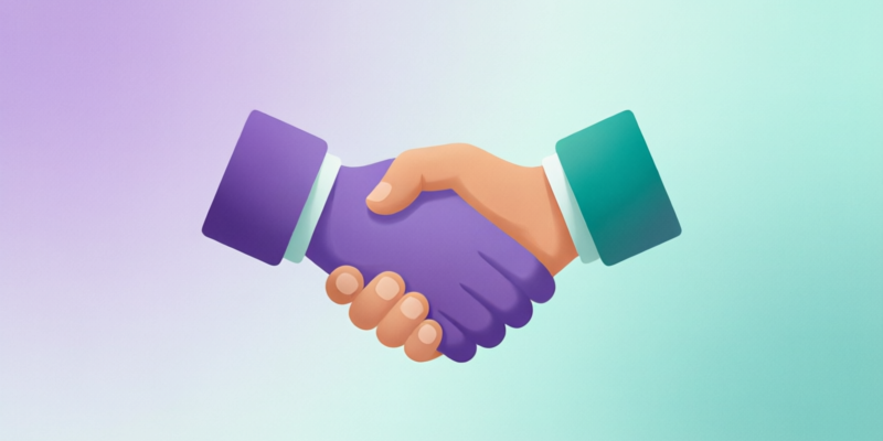 Illustration representing legal agreement and mutual understanding