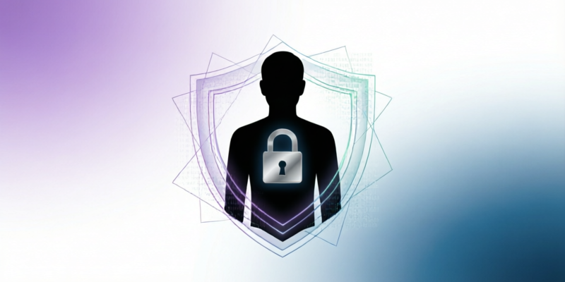 Illustration representing user privacy and data protection